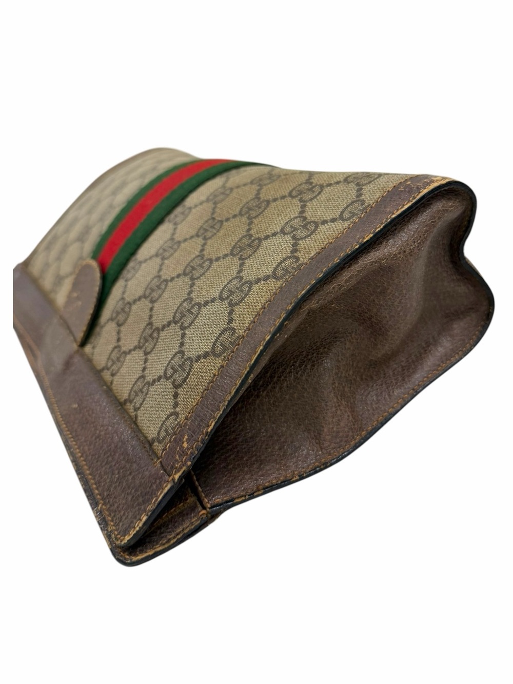 ❌SOLD❌ Vintage Gucci GG Supreme Sherry Line Clutch (Accessory Collection) - Picture 3 of 9